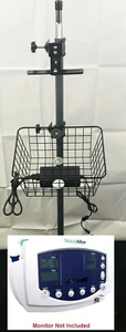 Welch Allyn Vital Signs Monitor Rolling Mobile Stand: 53xxx OOO NOP NOO NTP SOO - Picture 1 of 10