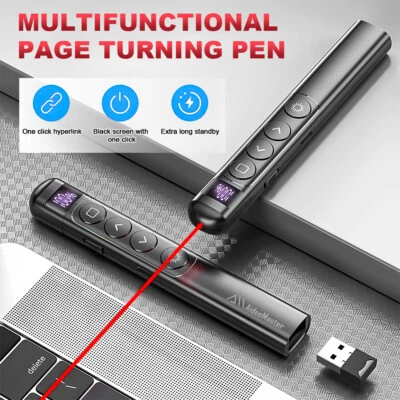 Wireless PPT Presenter Remote Control PowerPoint Presentation Clicker Pointer - Image 1 of 4