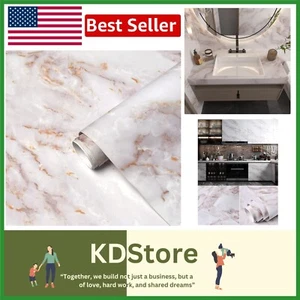 Elegant Marble Peel and Stick Wallpaper – Waterproof Contact Paper, 23.6inW x... - Picture 1 of 10