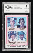 1978 Topps 2nd Basemen Garth Iorg Dave Oliver #704 BCCG Very Good Rookie RC