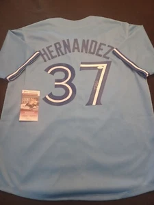 TEOSCAR HERNANDEZ Signed Custom Jersey JSA COA (WIT903920) - Blue Jays - Picture 1 of 3