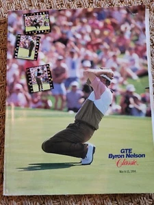 1994 GTE Byron Nelson Classic PGA Golf Tournament Program Dallas Texas - Picture 1 of 1
