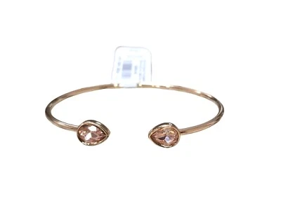 Express Women's Trendy Gold Plated Peach Resin Open Cuff Bracelet NWT - Image 1 of 4