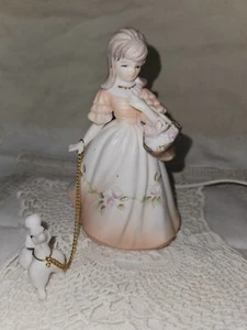 Vintage Girl In Flower Dress Verithin Lenwile Japan Night Light - Picture 1 of 8
