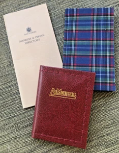 3x Vintage Pocket Address Books FAST-FREE-SHIP - Picture 1 of 5