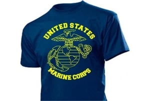 T-shirt USMC Insignia Eagle Globe Anchor Seals US Army Marines Vietnam S-XXL - Picture 1 of 8