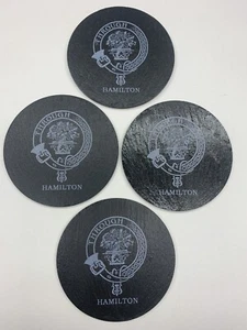 Stamm Schiefer Untersetzer - Set Mit 4 - Stamm Hamilton - Picture 1 of 1