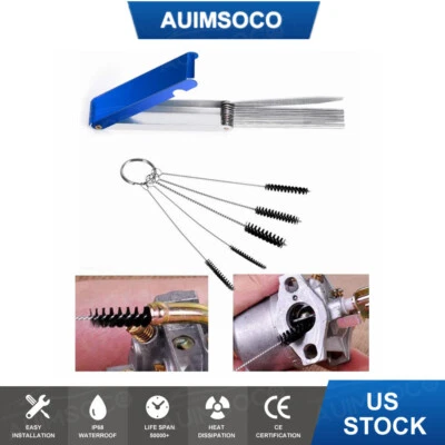 Carburetor Carb Cleaning Jet Cleaner Kit Tool Set For Motorcycle ATV Lawn Mower - Image 1 of 4