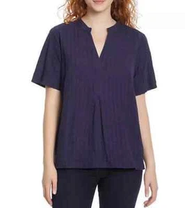 Top Gloria Vanderbilt Seer Ventosa Scollo V Taglia M Nuovo Con Etichette - Foto 1 di 5