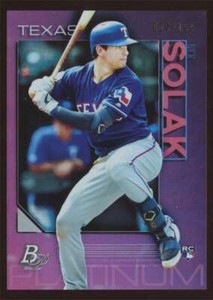 2020 Bowman Platinum Pink Nick Solak #8 Rookie RC SP /199
