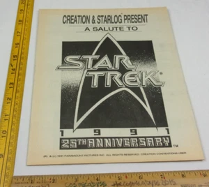 Star Trek 1991 25th anniversary convention program magazine William Shatner - Picture 1 of 7