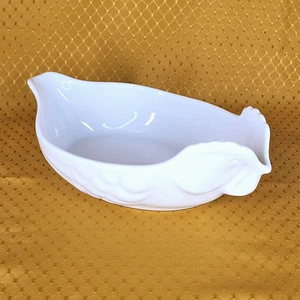 Revol France Chicken Rooster White Baking Casserole Dish Ramekin P 12 M M Used - Picture 1 of 13