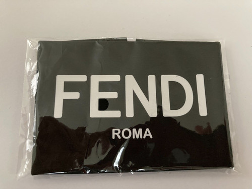 Fendi Roma Tessuto per pulizia occhiali occhiali da sole in microfibra autenticato designer