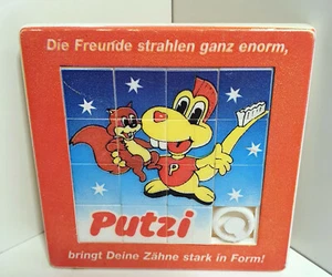 Plastolan Schiebepuzzle Putzi / Werbung / 90er / Schiebespiel / rar / Denkspiel - Bild 1 von 2
