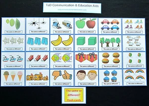LO MISMO O DIFERENTE - Educación en el hogar temprano del año SEN autismo TDAH PECS demencia - Imagen 1 de 12