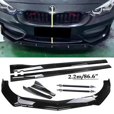 For BMW 320i 328i 330i Series Front Bumper Lip 86" Side Skirt Rear Bumper Lip Foto 1 de 4