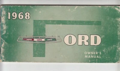 Ford 1968 manual del propietario de Estados Unidos LTD XL GALAXIE 500 personalizado 300 Country Squire etc.  Foto 1 de 4