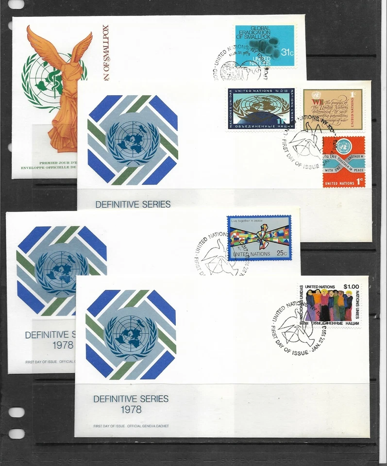 Naciones Unidas Nueva York Sobres Primer Día del año 1978 (EW-913) - Imagen 1 de 1
