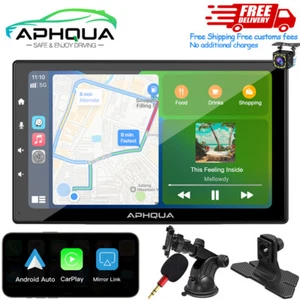 Aphqua 9Inch LED Touchscreen Car Stereo Wireless Apple Carplay and Android Auto - Picture 1 of 10