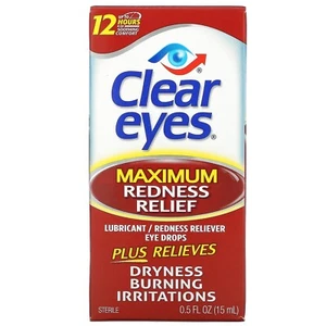 Clear Eyes Gouttes oculaires lubrifiantes/décongestionnantes Maximum 15ml - Picture 1 of 4