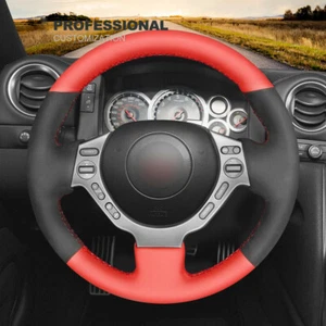 Custom Hand Stitch Black Suede Steering Wheel Cover For Nissan GTR GT-R Nismo - Picture 1 of 8