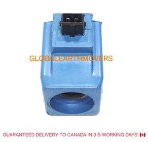 JCB BACKHOE - TRANSMISSION SOLENOID COIL, FLAT PIN 12V (477/00824 25/221054) - Picture 1 of 5
