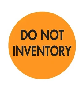ULINE # S-7374 "DO NOT INVENTORY" Label Sticker 2" ROUND 500/Roll Sealed - Picture 1 of 1