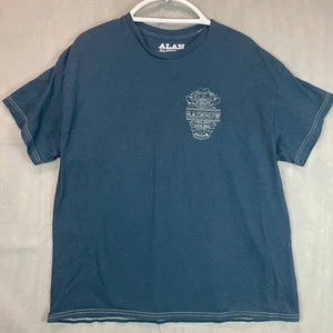 Camiseta Alan Jackson Neón Arco Iris Talla L Azul Gráfico Música Country Grande Algodón - Imagen 1 de 9