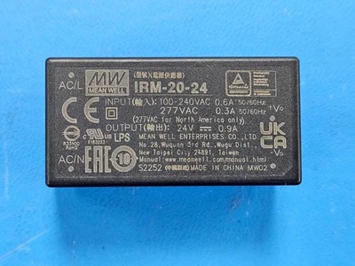 (1) Módulo de fuente de alimentación regulada IRM-20-24 AC-DC, 1 salida, 21,6 W, híbrido Foto 1 de 3