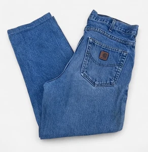 Carhartt Relaxed Fit Herren Blue Denim Jeans Straight Leg - W34 L27 - Bild 1 von 20