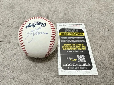 CLEVELAND INDIANS PHILLIES JIM THOME SIGNED RAWLINGS BASEBALL HOF BALL JSA COA - Image 1 of 4