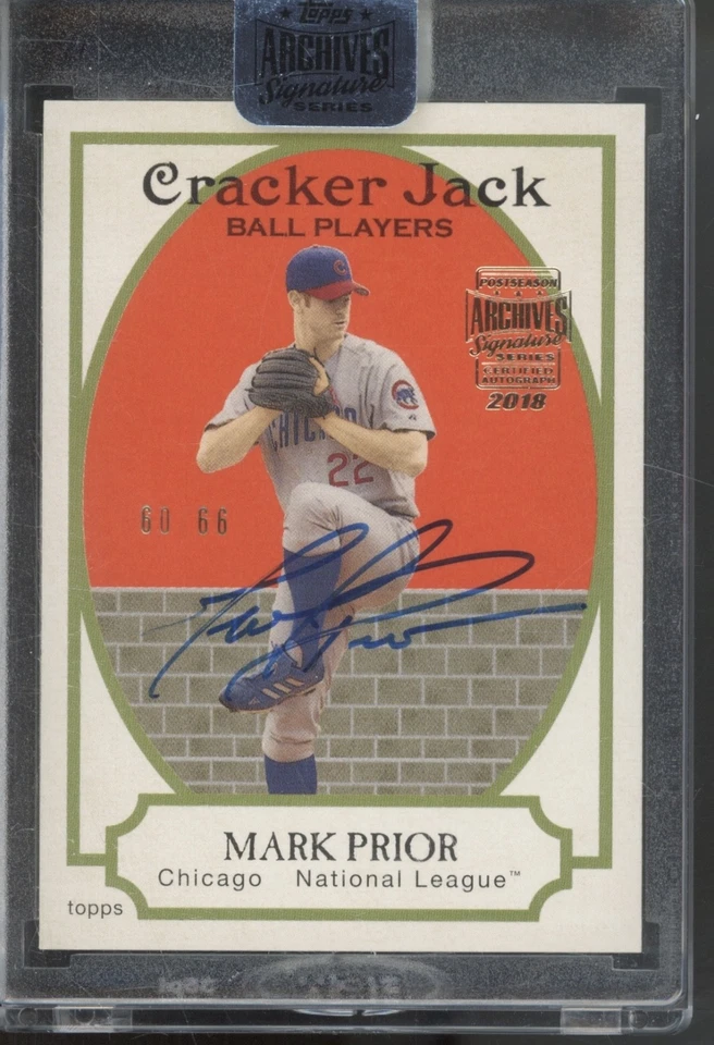 2018 Topps Archives Signature 2005 #60 Mark Prior 60/66 Auto Autograph - Image 1 of 2
