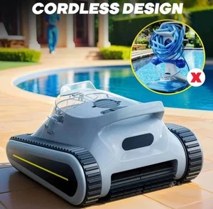 Robot Pulitore SEAUTO MURO LATI Piscina Senza fili NUOVO 2 Motori Pareti Scalini - Foto 1 di 10