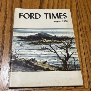 1958 August Ford Times Magazine Winter Harbor Maine Cover Devils Lake Wisconsin - Bild 1 von 24