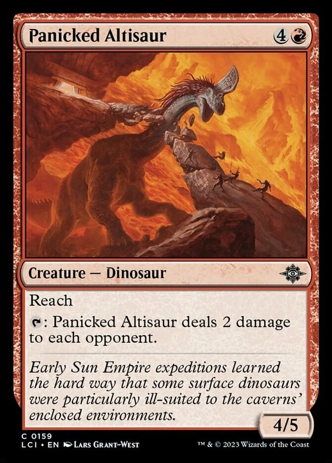 x1 Panicked Altisaur - Lost Caverns of Ixalan - NM - MTG - Image 1 of 1