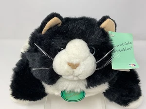 (C) Incredible Petables 12" Fat Tuxedo Cat Plush w/Blue Eyes Retired NWT - Picture 1 of 4
