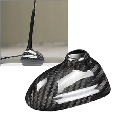 Kohlefaser-Haifischflosse-Antennen-Abdeckungs-Aufkleber für Mini Cooper R55 R56 - Image 1 of 4