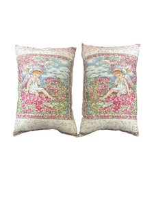 vintage handmade angel pillows red pack of 2 new - Picture 1 of 7