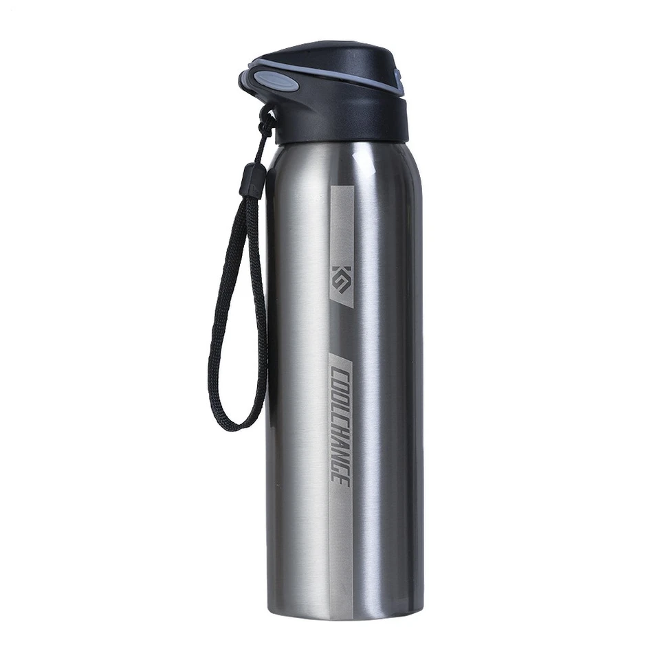 Mountain Bike Thermal Cup 500ml Stainless Steel Camping Sports Water Bottle - Image 1 of 4