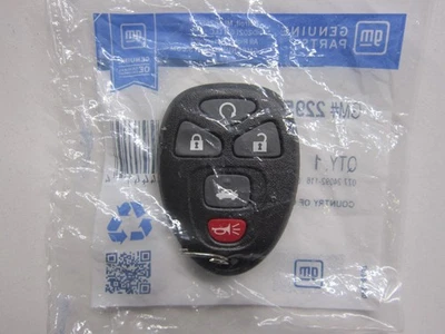 NEW OEM GM CHEVY KEYLESS REMOTE ENTRY KEY FOB ALARM 22952176 OUC60221 / 5 BUTTON - Image 1 of 3