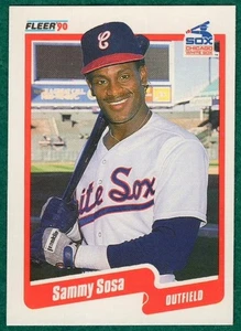 Sammy Sosa - 1990 Fleer #548 - Carta Baseball Chicago White Sox - Foto 1 di 2