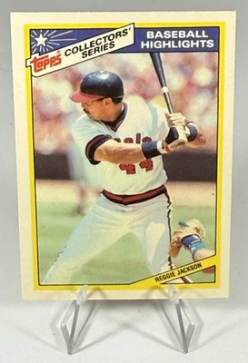 1987 Topps Woolworth Baseball Highlights - Reggie Jackson #4 - Image 1 of 2