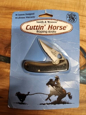 Smith & Wesson CH002 Cuttin’ Horse Roping Folding Knife - Image 1 of 2