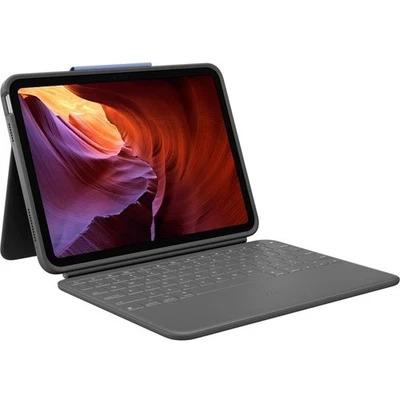 Logitech Rugged Folio Keyboard für das iPad (10 Gen.) QWERTZ Hülle mit Tastatur - Bild 1 von 4