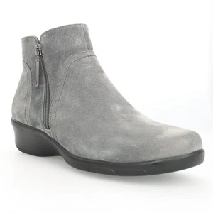 PROPET WFX065 WAVERLY GREY SUEDE LEATHER SCOTCHGUARD UPPER ANKLE BOOT 11 2E - Picture 1 of 4