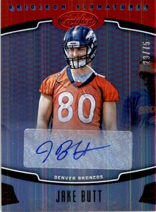 2017 Certified Gridiron Signatures Mirror Red #9 Jake Butt Autograph /75