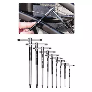 Sliding T Handle Allen Key Wrench Set Equipment Supplies AntiSlip 2mm to 8mm and - Picture 1 of 7