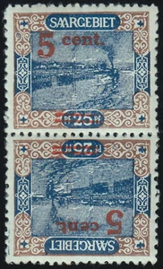 PRESIÓN BARRIDA del Sarre Mi.Nr. 71 A Kdr III sin usar valor milímetro 120 € (B132) - Imagen 1 de 2