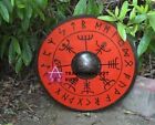 Medieval Vikings Shield Round Wooden Roleplay Costume Larp New Designer Gift