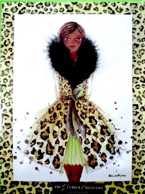 Papyrus Bella Pilar Leopard The Glamour Collection Collector Blank Greeting Card - Image 1 of 4